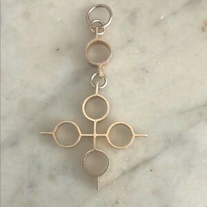 Modernist Jorma Laine Silver Cross Pendant